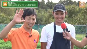 ２人の若いイケメン農家